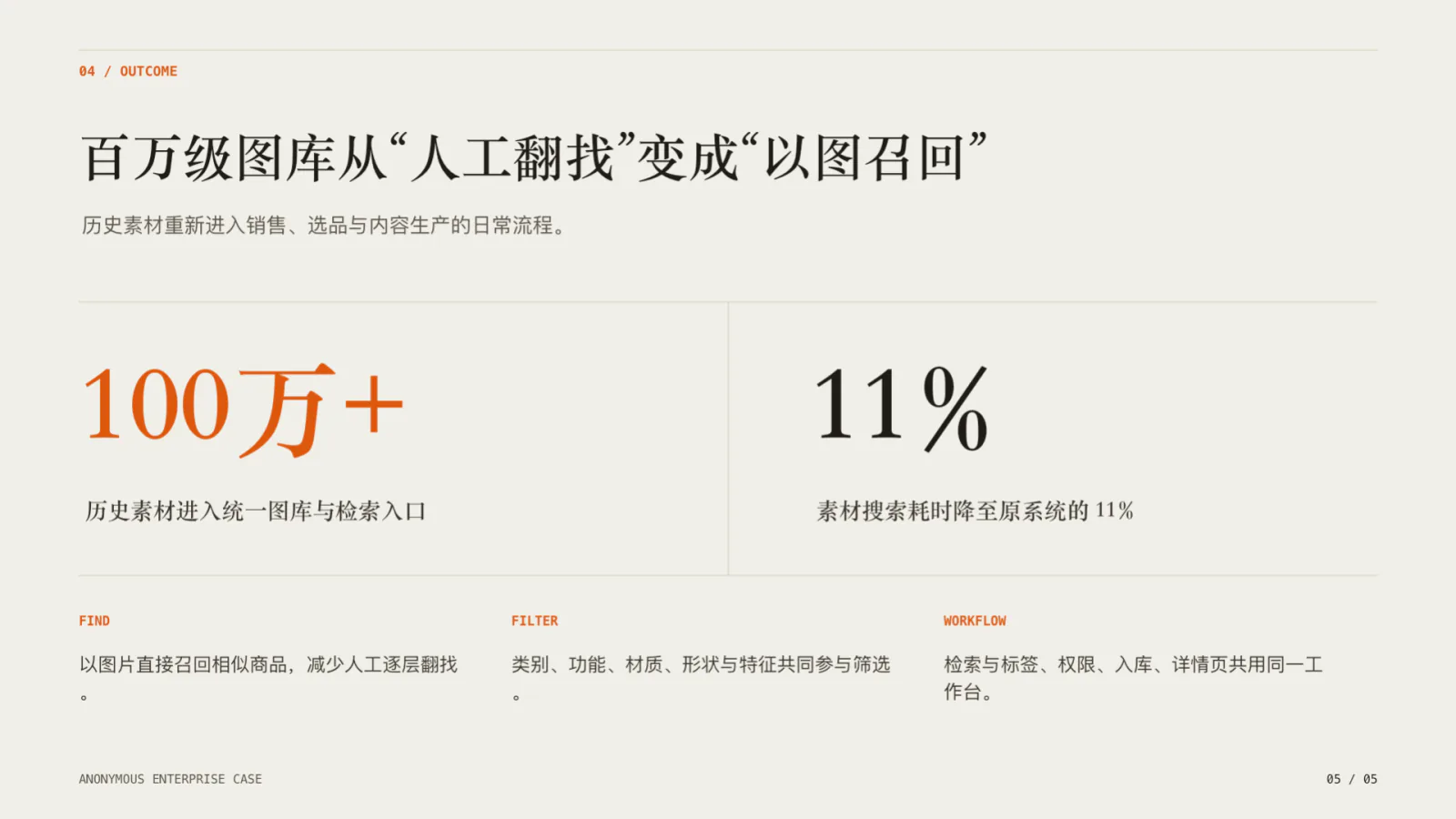 百万级素材视觉检索结果